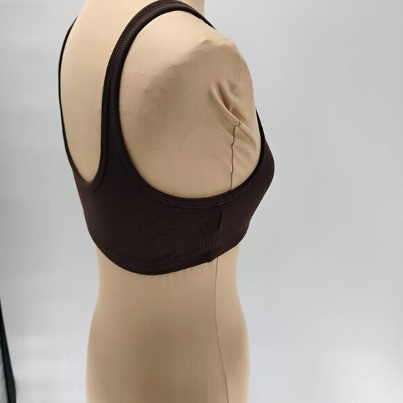 TNA brown sleevless tank cropped womens Size: M - Picture 10 of 15